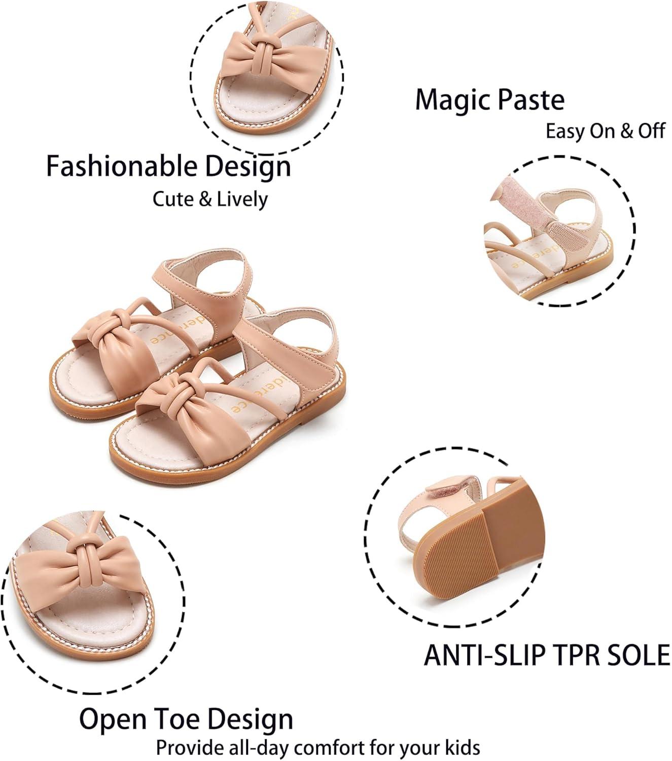 imageKiderence Toddler Girls Sandals Little Girls Kids Summer Shoes Toddler SandalsCk930 Nude