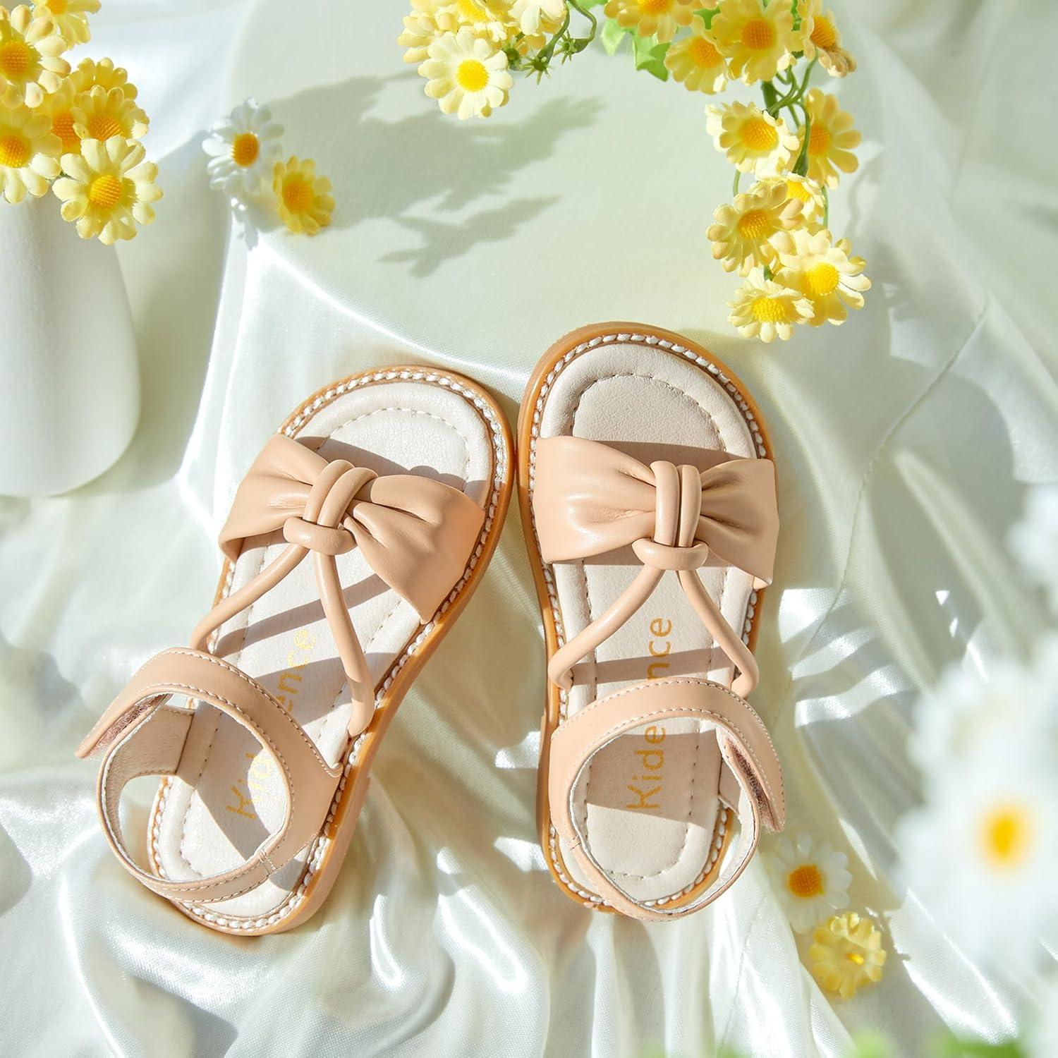 imageKiderence Toddler Girls Sandals Little Girls Kids Summer Shoes Toddler SandalsCk930 Nude