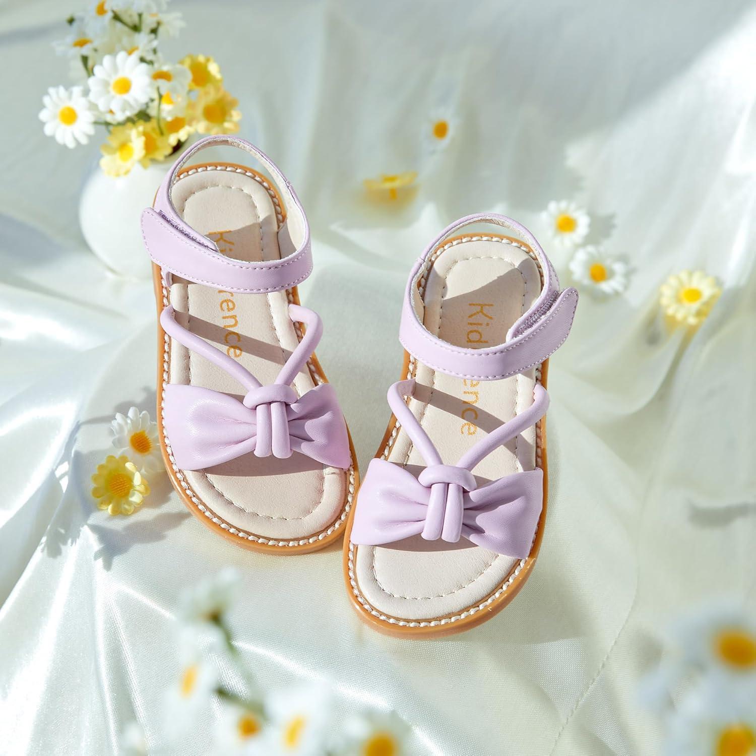 imageKiderence Toddler Girls Sandals Little Girls Kids Summer Shoes Toddler SandalsCk930 Purple