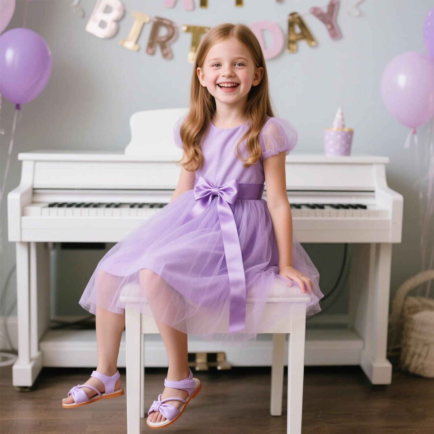 imageKiderence Toddler Girls Sandals Little Girls Kids Summer Shoes Toddler SandalsCk930 Purple