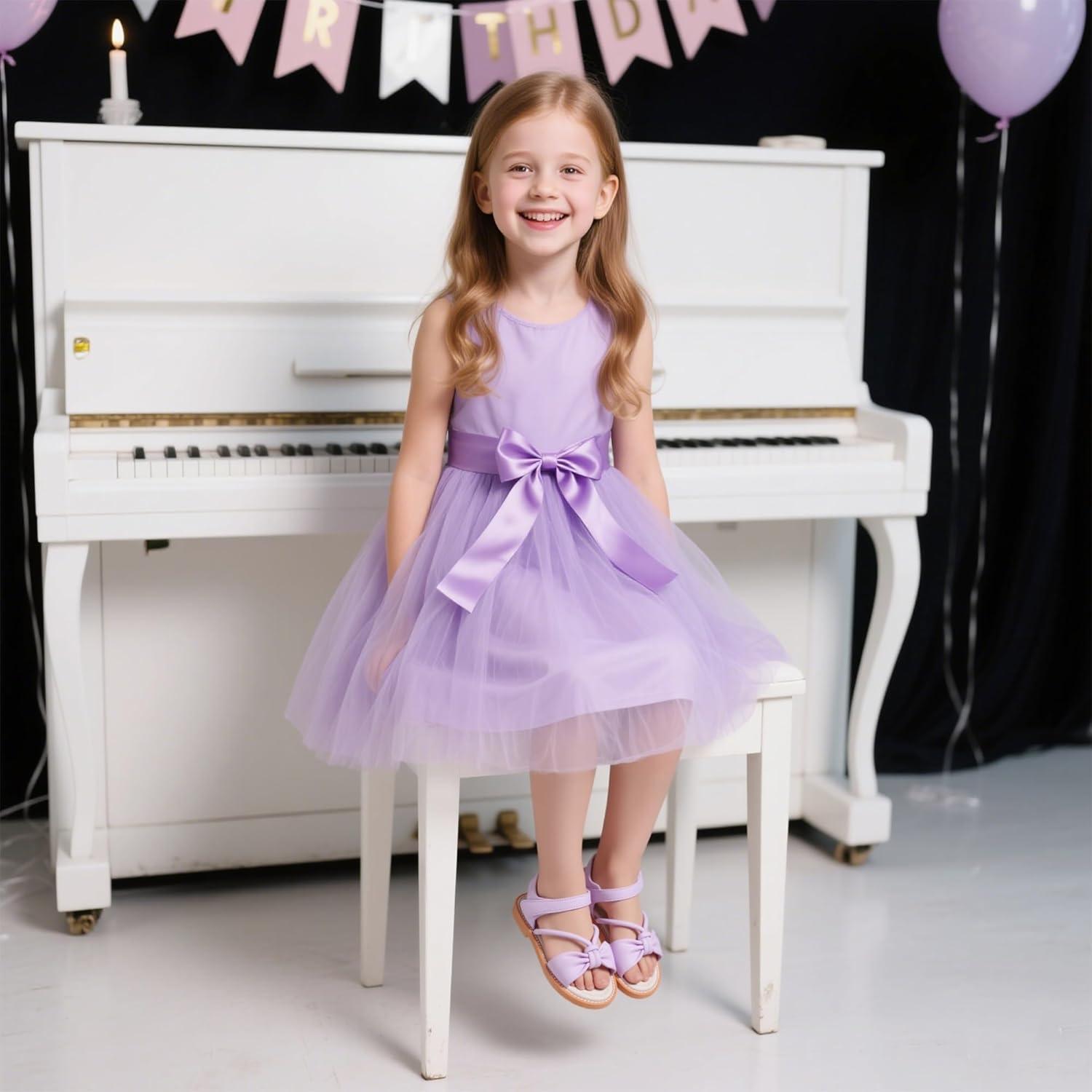 imageKiderence Toddler Girls Sandals Little Girls Kids Summer Shoes Toddler SandalsCk930 Purple