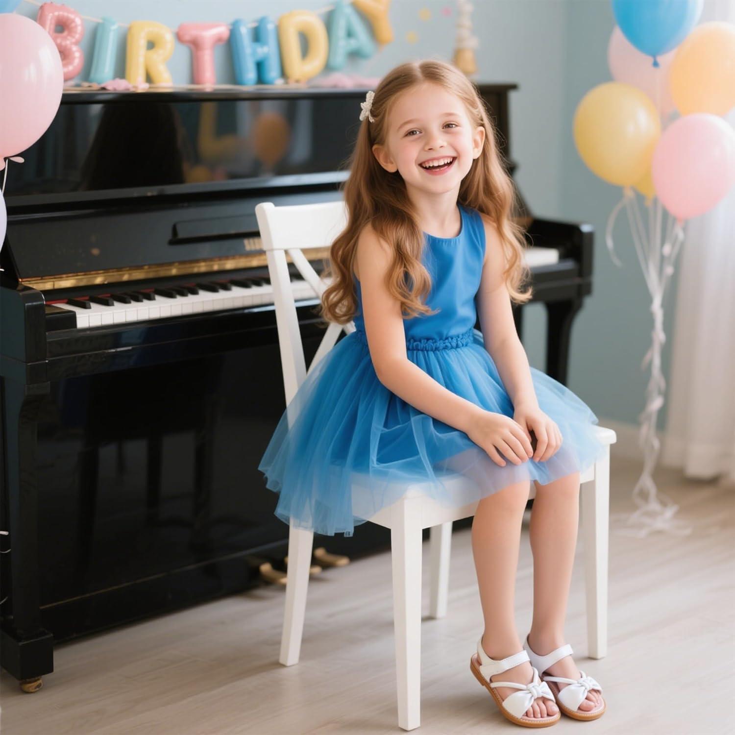 imageKiderence Toddler Girls Sandals Little Girls Kids Summer Shoes Toddler SandalsCk930 White