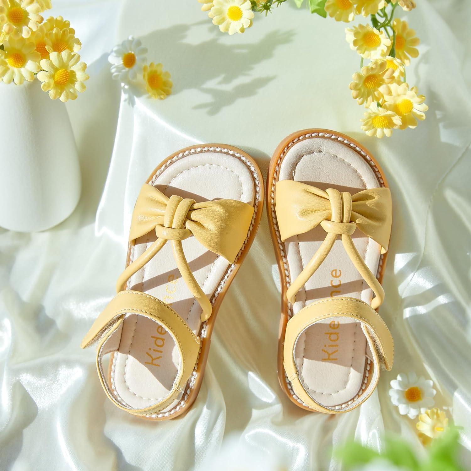 imageKiderence Toddler Girls Sandals Little Girls Kids Summer Shoes Toddler SandalsCk930 Yellow