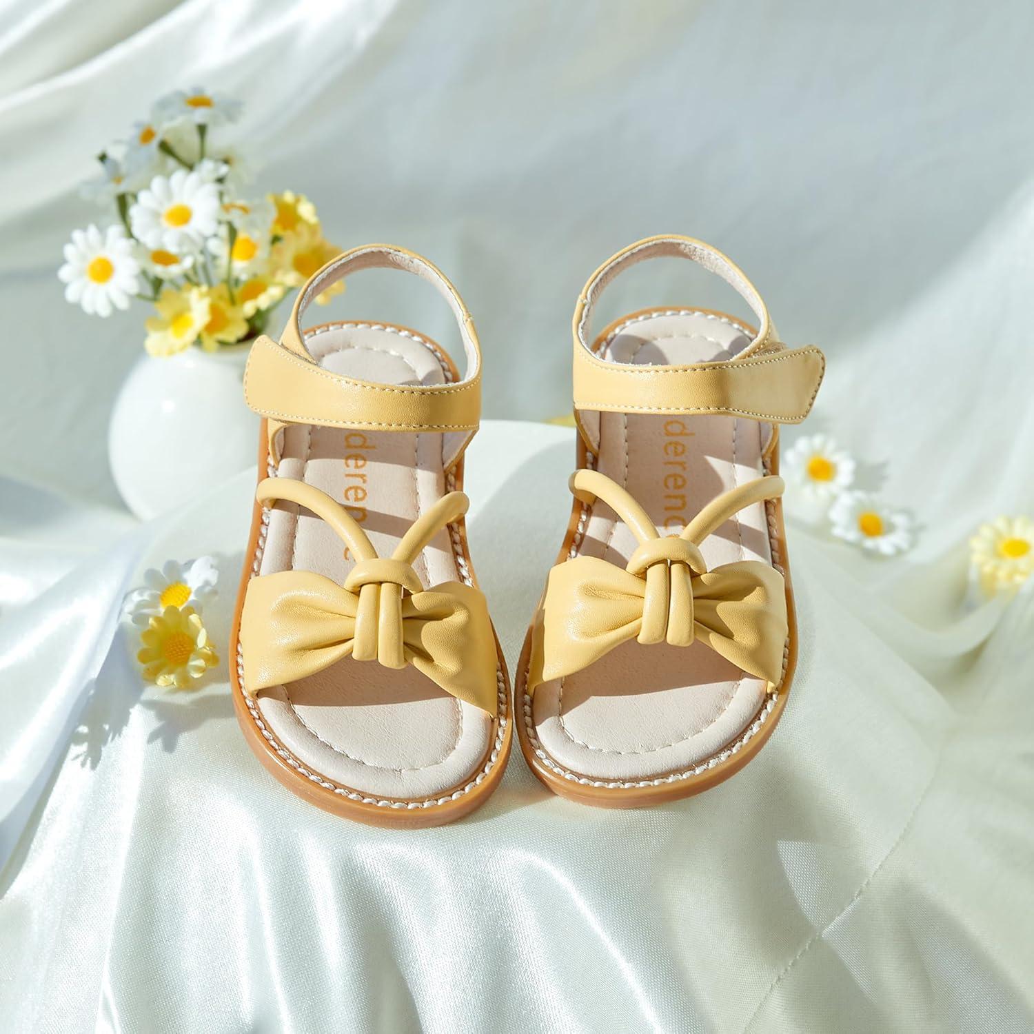 imageKiderence Toddler Girls Sandals Little Girls Kids Summer Shoes Toddler SandalsCk930 Yellow