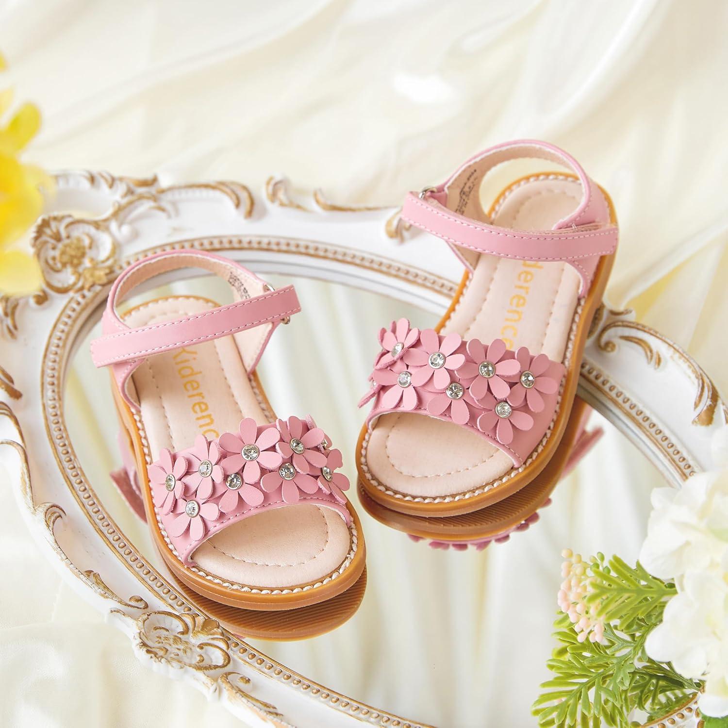 imageKiderence Toddler Girls Sandals Little Girls Kids Summer Shoes Toddler SandalsCk935 Pink