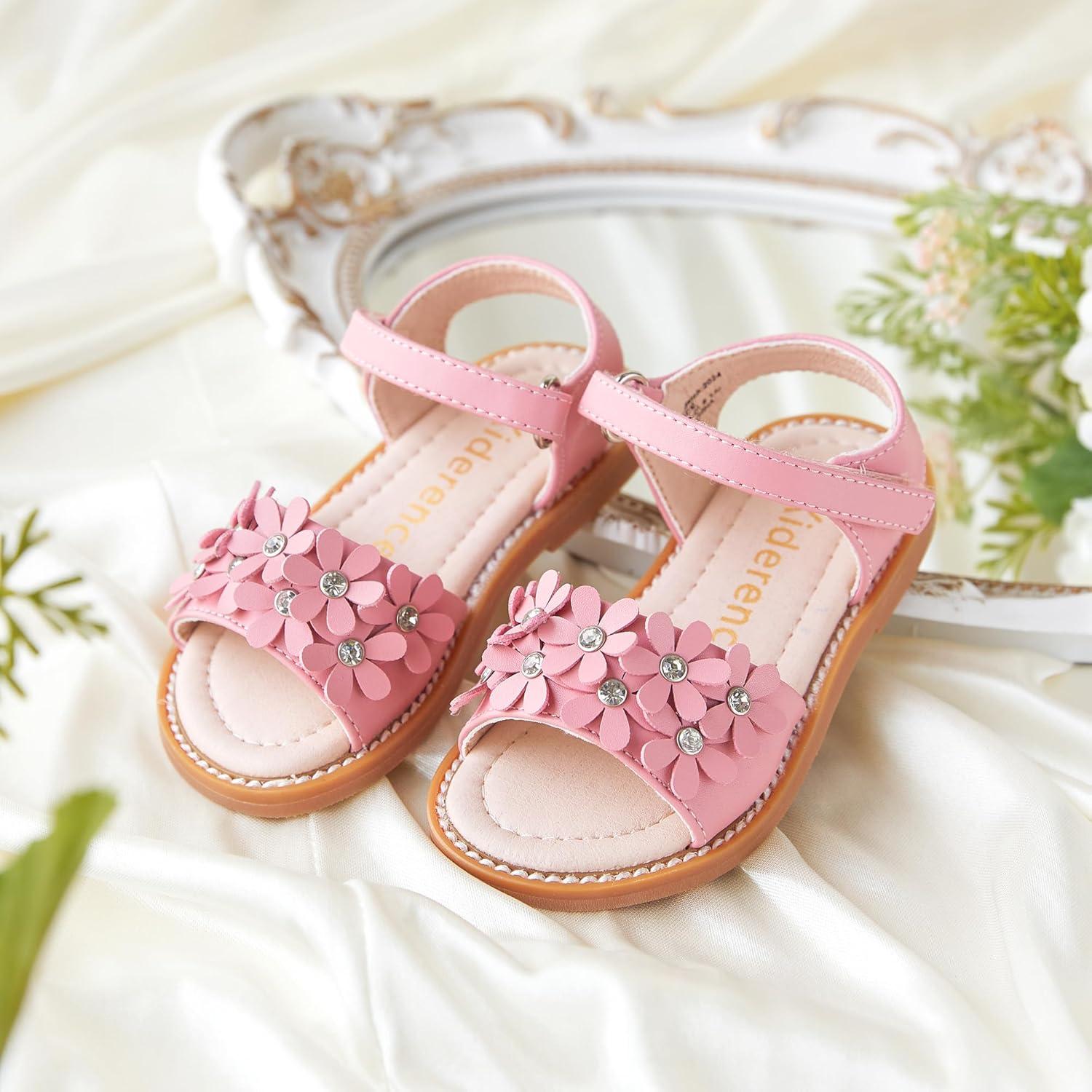 imageKiderence Toddler Girls Sandals Little Girls Kids Summer Shoes Toddler SandalsCk935 Pink