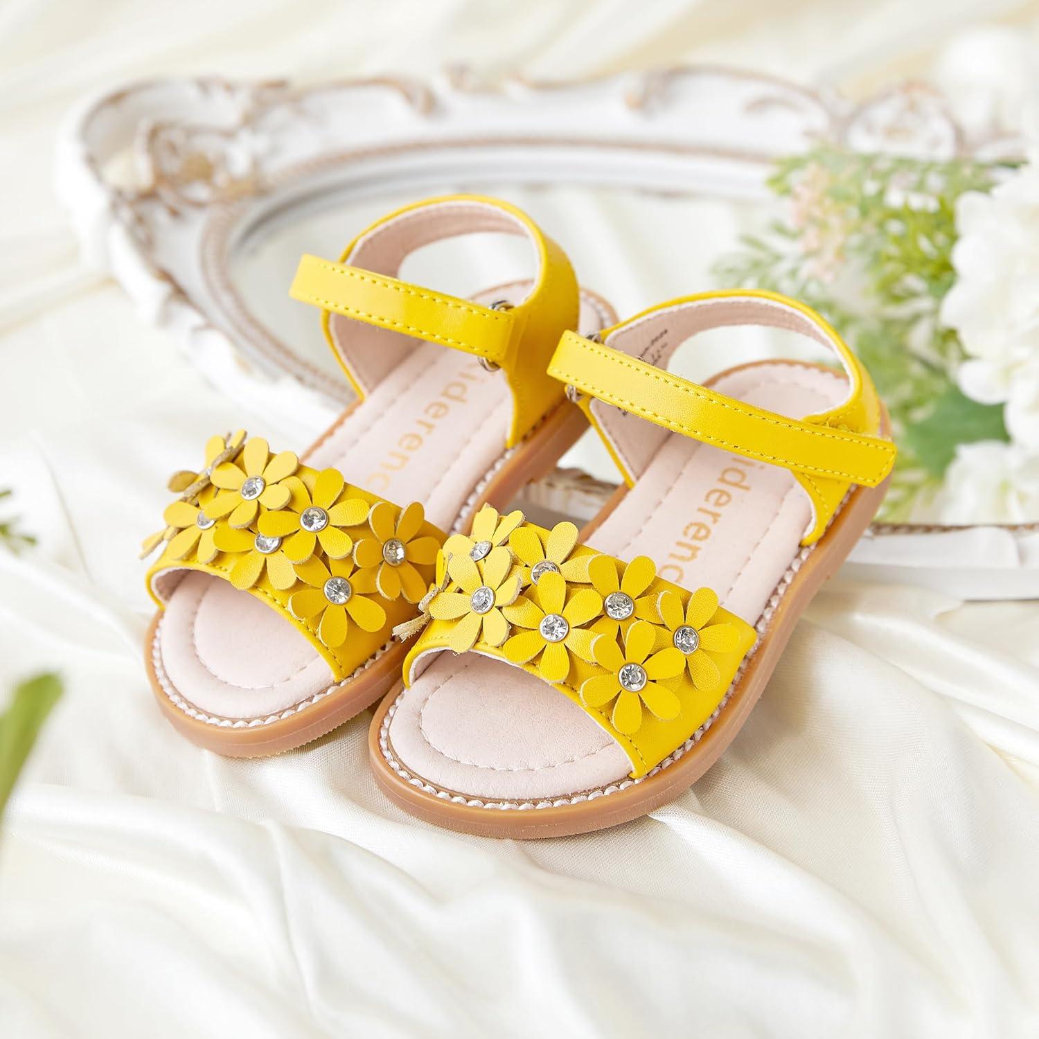 imageKiderence Toddler Girls Sandals Little Girls Kids Summer Shoes Toddler SandalsCk935 Yellow