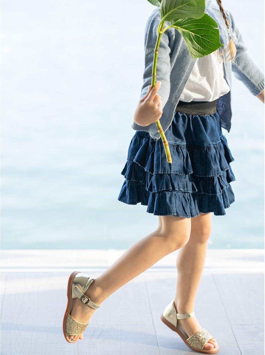 imageKiderence Toddler Girls Sandals Little Girls Kids Summer Shoes Toddler SandalsFk680 Gold