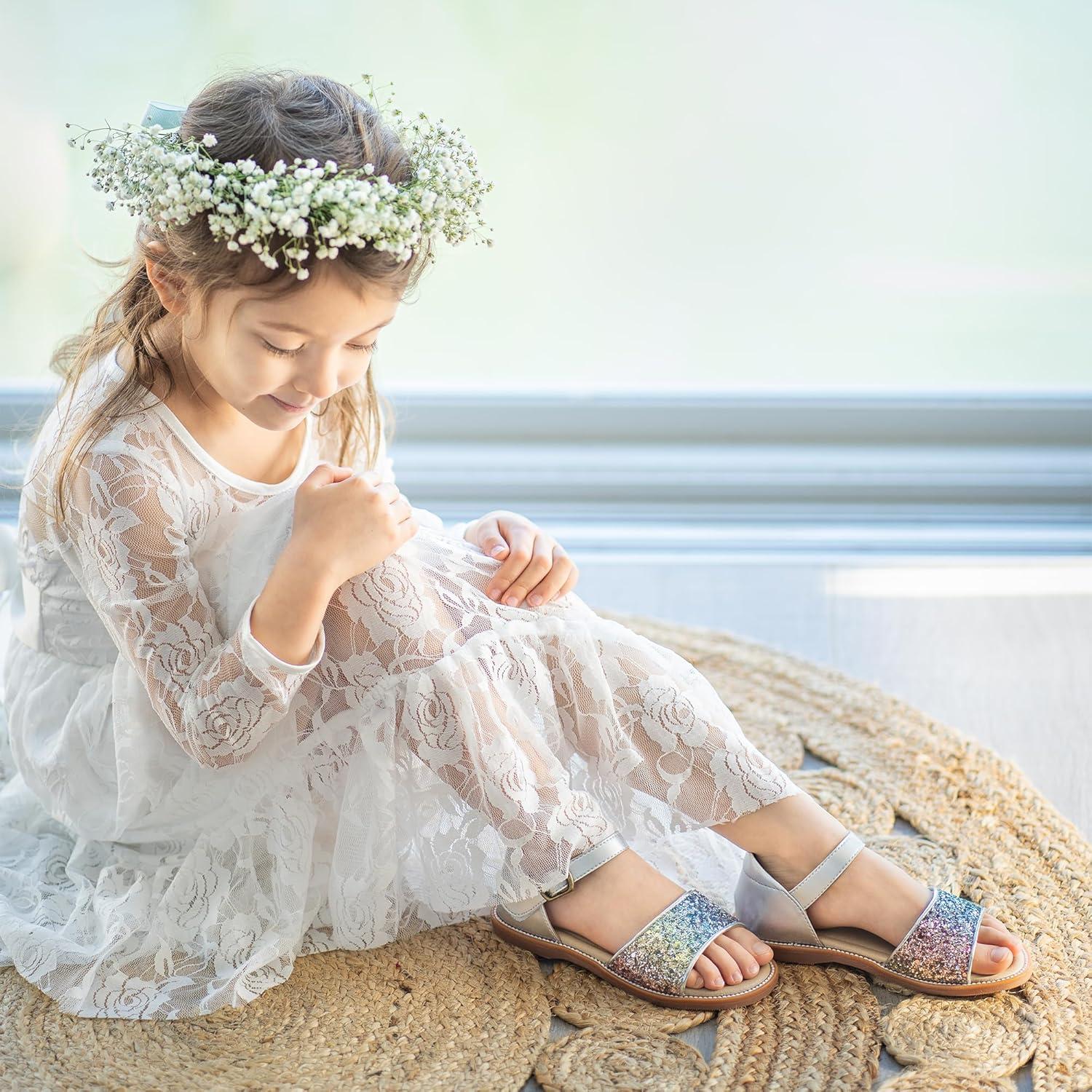 imageKiderence Toddler Girls Sandals Little Girls Kids Summer Shoes Toddler SandalsFk680 Multicoloured