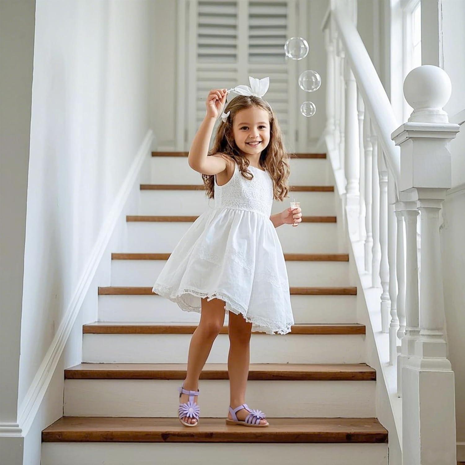 imageKiderence Toddler Girls Sandals Little Girls Kids Summer Shoes Toddler SandalsFk681 Purple