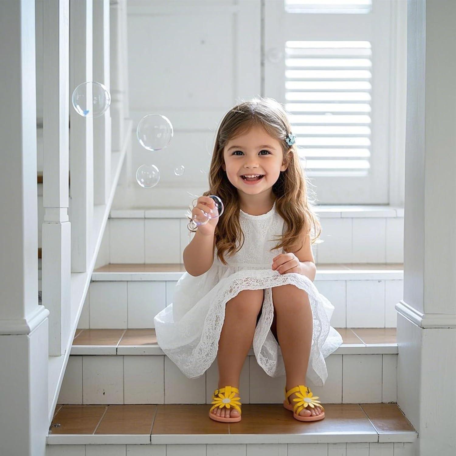 imageKiderence Toddler Girls Sandals Little Girls Kids Summer Shoes Toddler SandalsFk681 Yellow