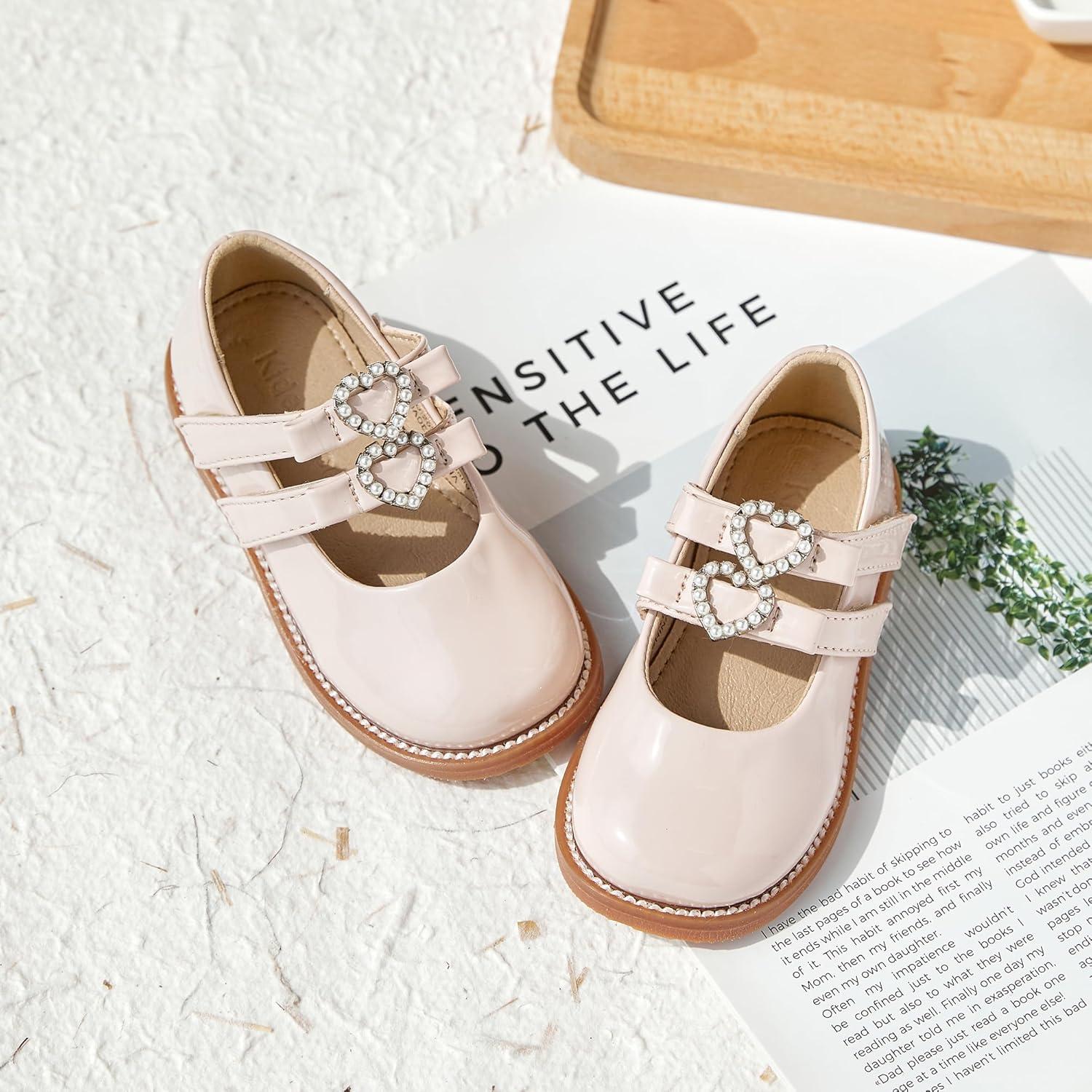 imageKiderence Toddler Little Girl Mary Jane Dress Shoes School Oxford for Girls FlatsCk336 Pink