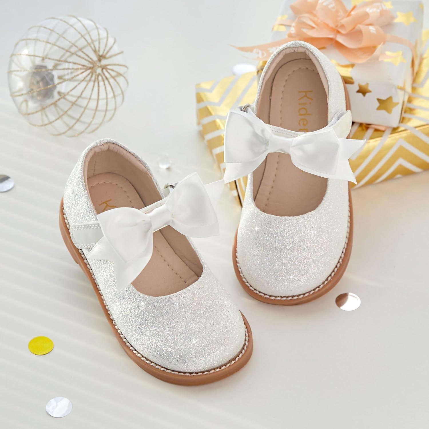 imageKiderence Toddler Little Girl Mary Jane Dress Shoes School Oxford for Girls FlatsCk504 White