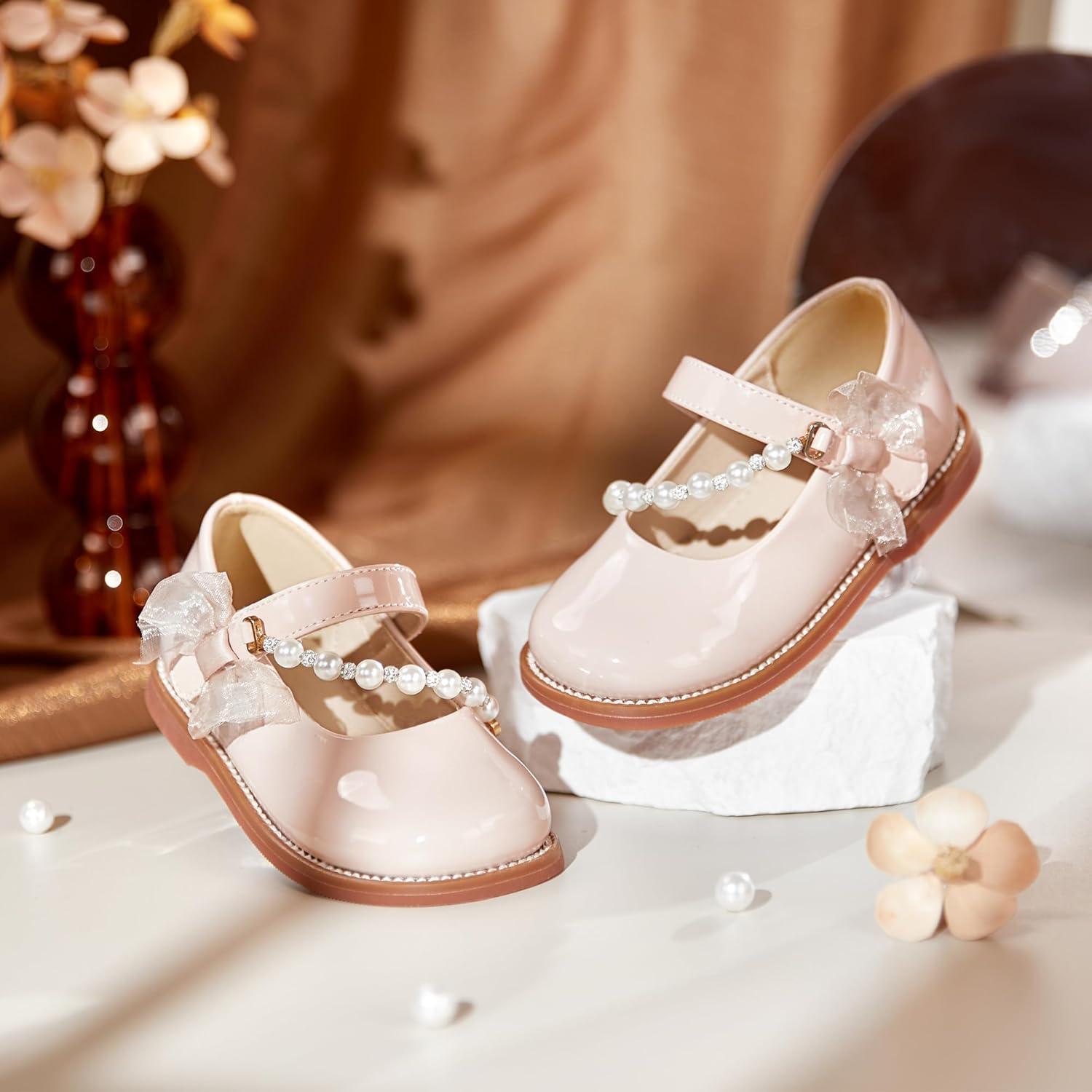 imageKiderence Toddler Little Girl Mary Jane Dress Shoes School Oxford for Girls FlatsCk507 Nude