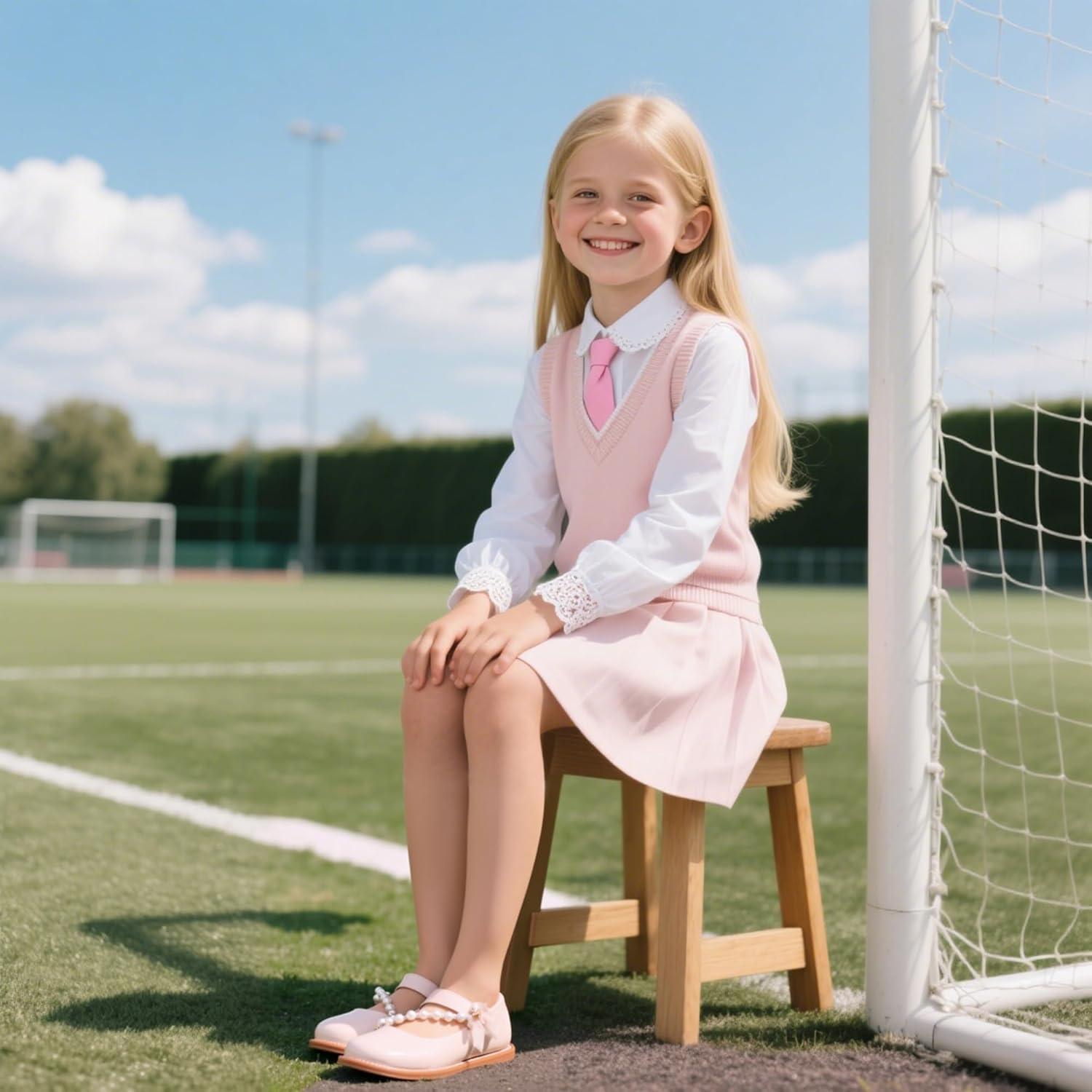 imageKiderence Toddler Little Girl Mary Jane Dress Shoes School Oxford for Girls FlatsCk507 Nude