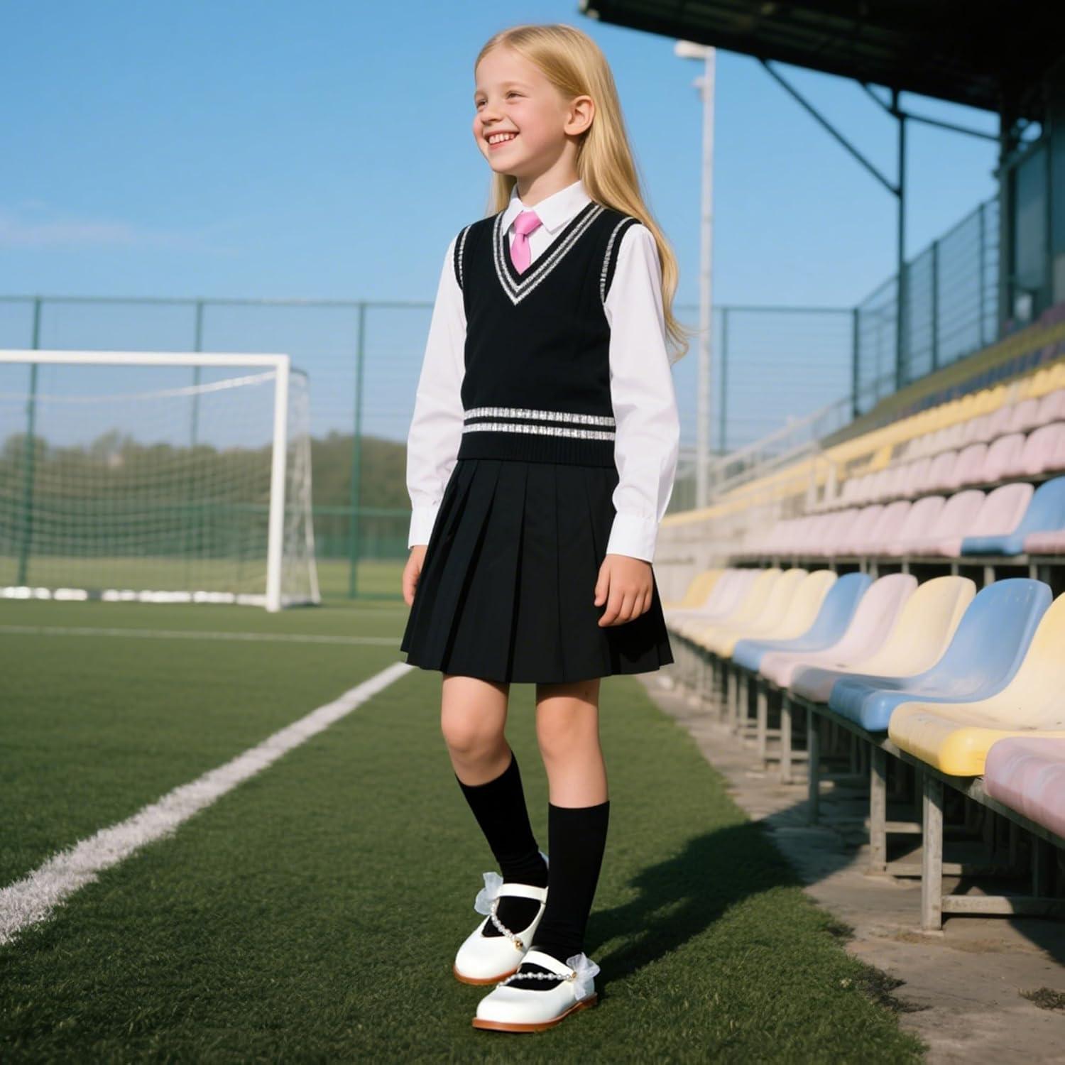 imageKiderence Toddler Little Girl Mary Jane Dress Shoes School Oxford for Girls FlatsCk507 White