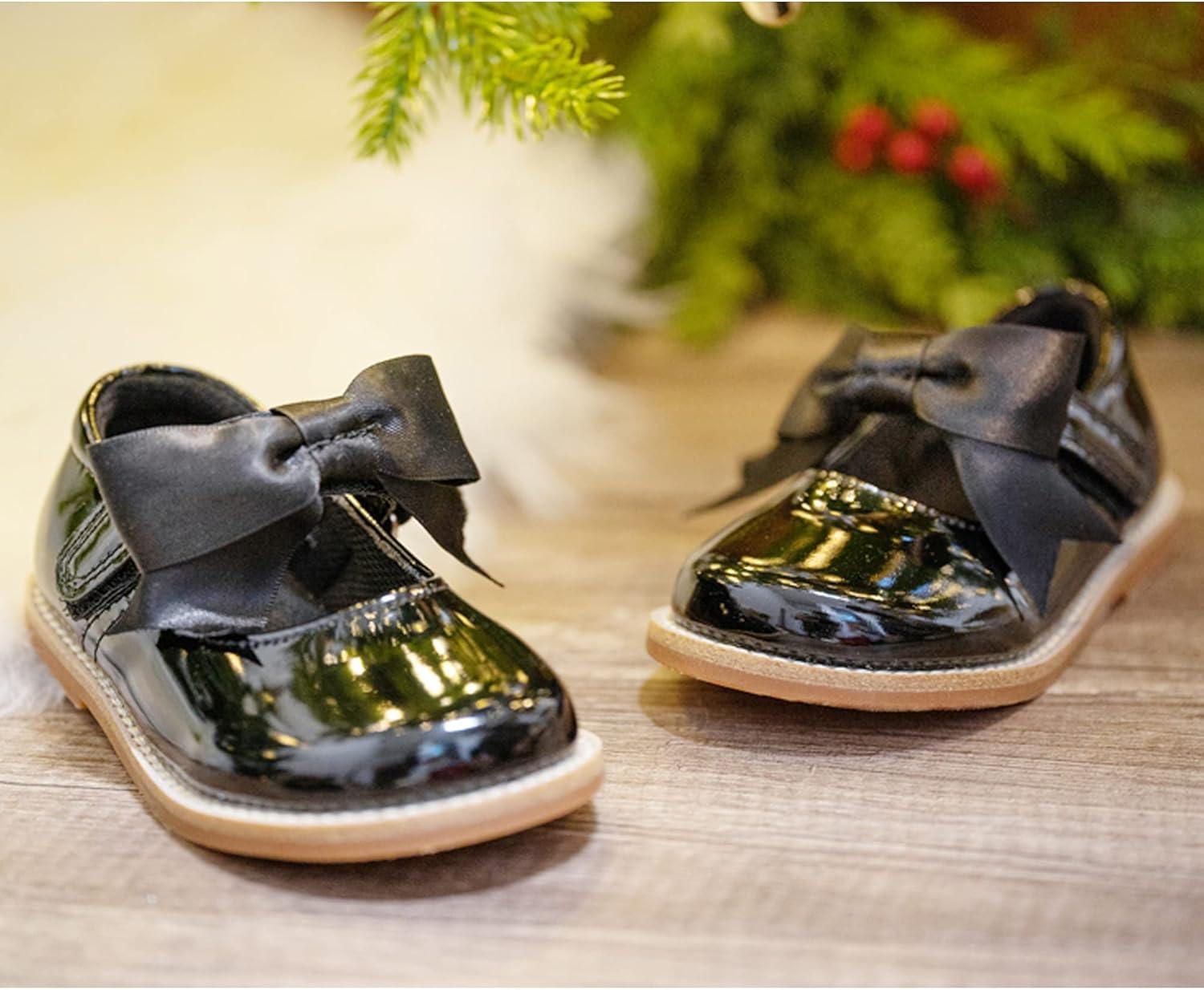 imageKiderence Toddler Little Girl Mary Jane Dress Shoes School Oxford for Girls FlatsF637 Black