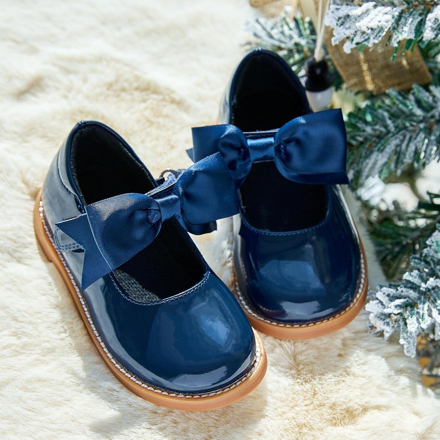 imageKiderence Toddler Little Girl Mary Jane Dress Shoes School Oxford for Girls FlatsF637 Blue