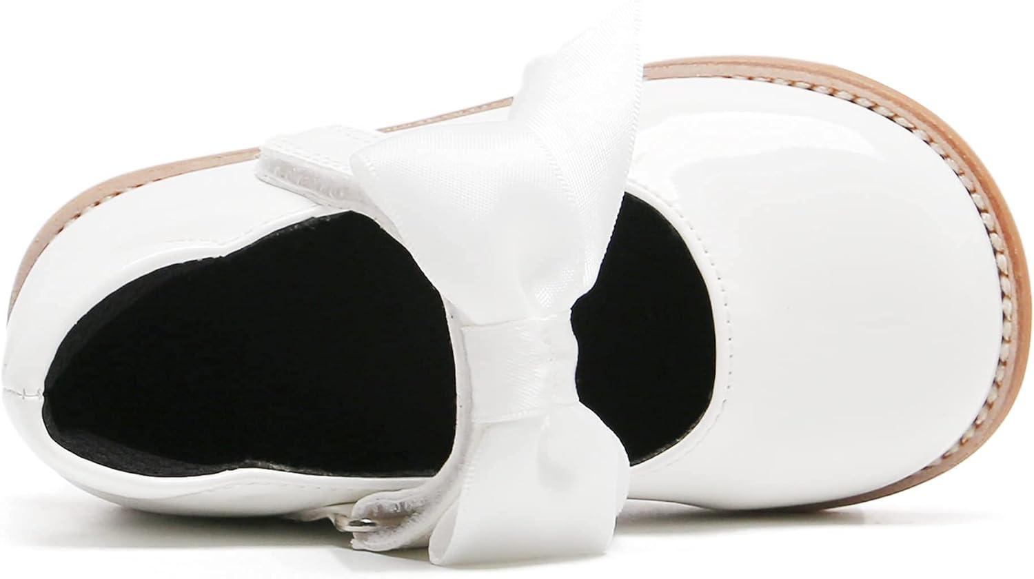 imageKiderence Toddler Little Girl Mary Jane Dress Shoes School Oxford for Girls FlatsF637 White