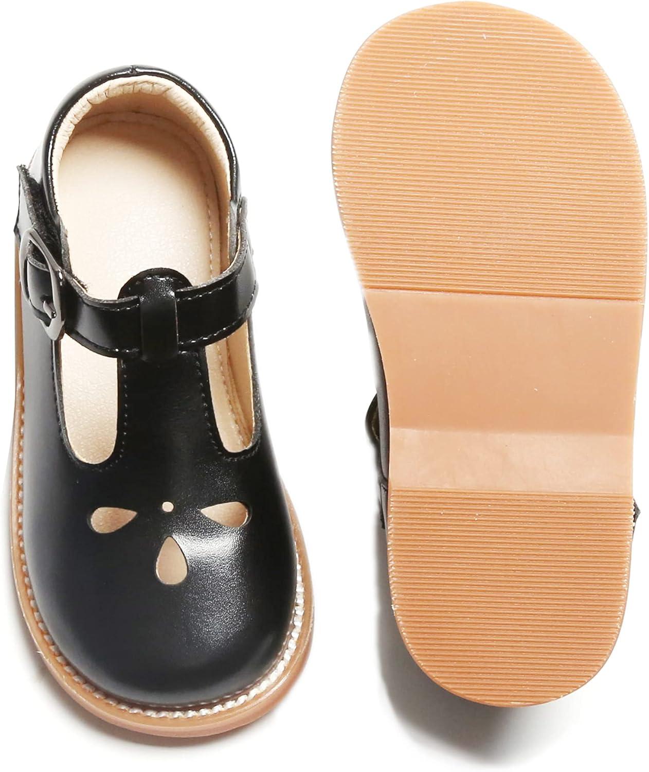 imageKiderence Toddler Little Girls Mary Jane Dress Shoes School Oxford for FlatsC X01 Black