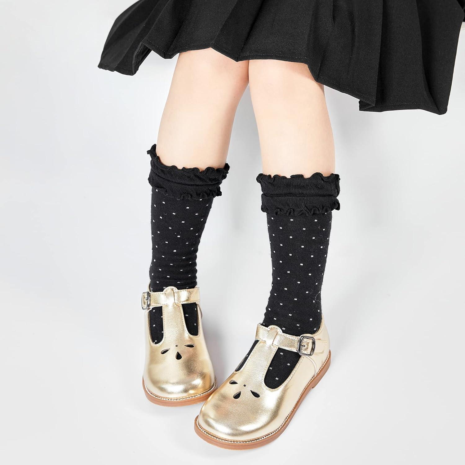 imageKiderence Toddler Little Girls Mary Jane Dress Shoes School Oxford for FlatsC X01 Gold