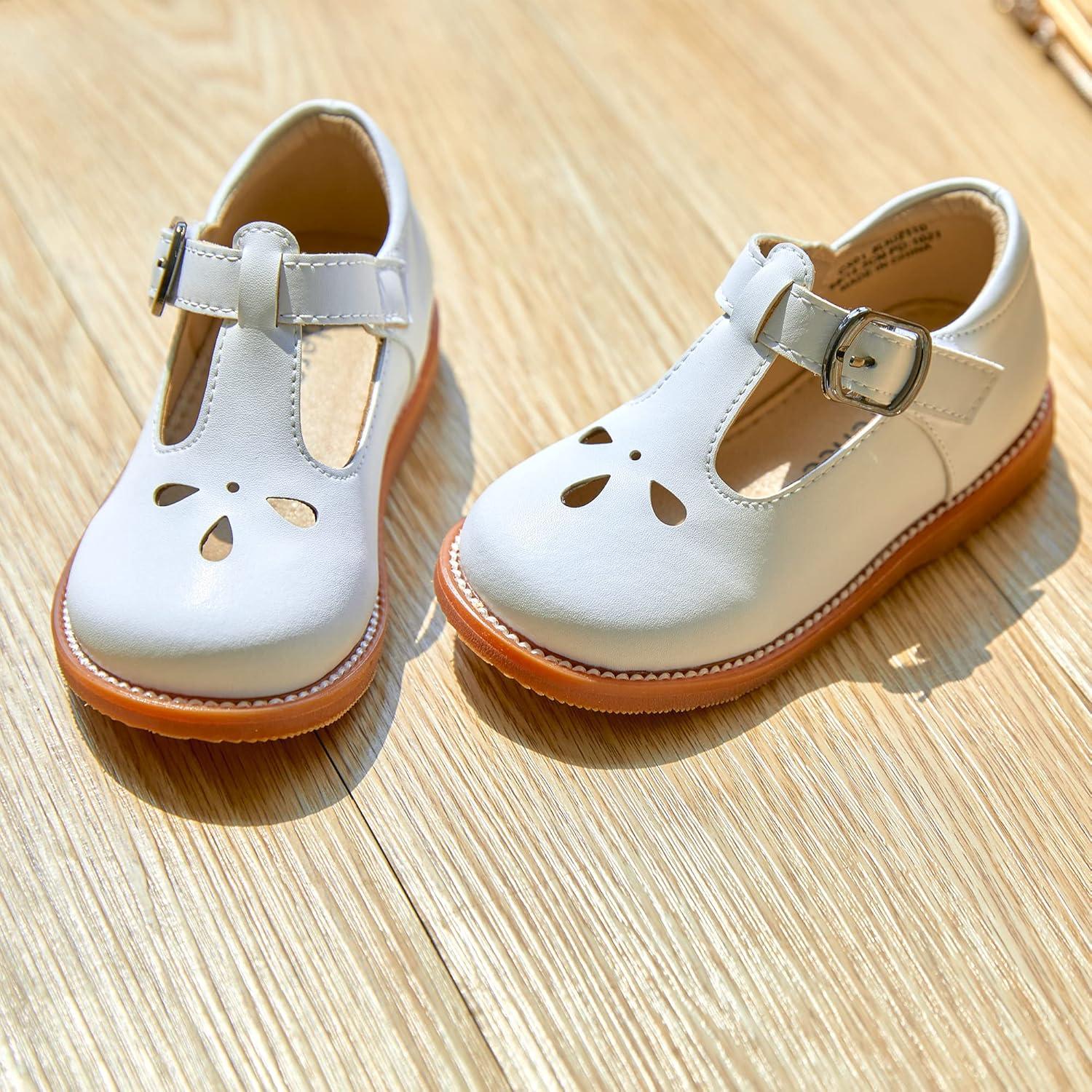 imageKiderence Toddler Little Girls Mary Jane Dress Shoes School Oxford for FlatsC X01 White