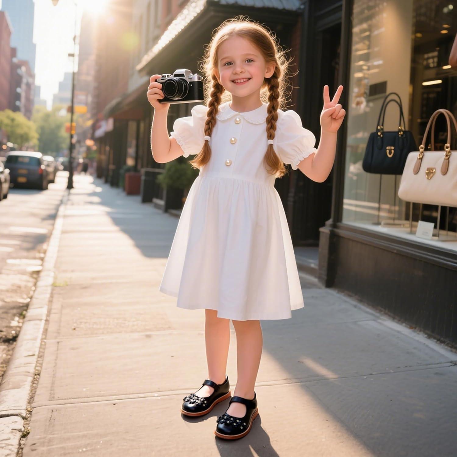 imageKiderence Toddler Little Girls Mary Jane Dress Shoes School Oxford for FlatsCk506 Black