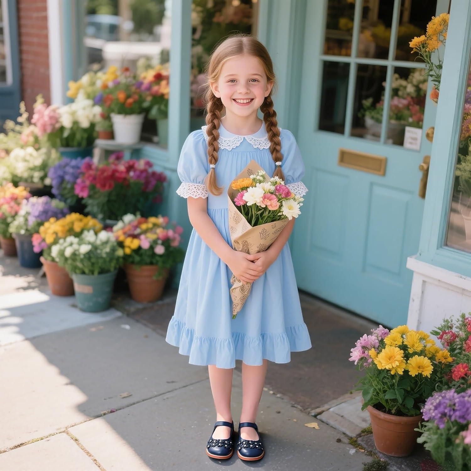 imageKiderence Toddler Little Girls Mary Jane Dress Shoes School Oxford for FlatsCk506 Navy Blue