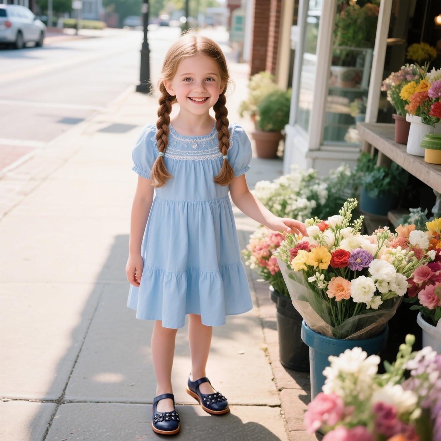 imageKiderence Toddler Little Girls Mary Jane Dress Shoes School Oxford for FlatsCk506 Navy Blue