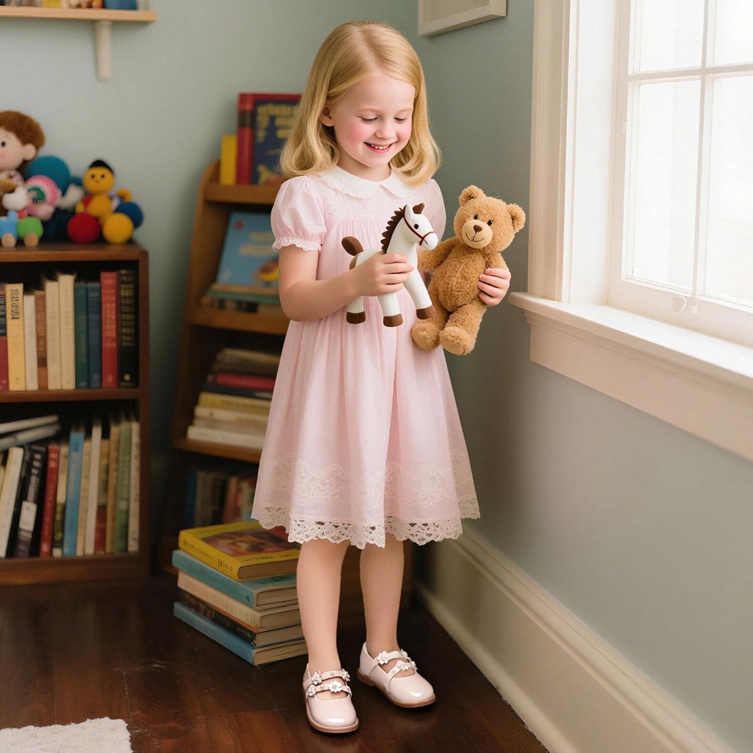 imageKiderence Toddler Little Girls Mary Jane Dress Shoes School Oxford for FlatsCk508 Nude