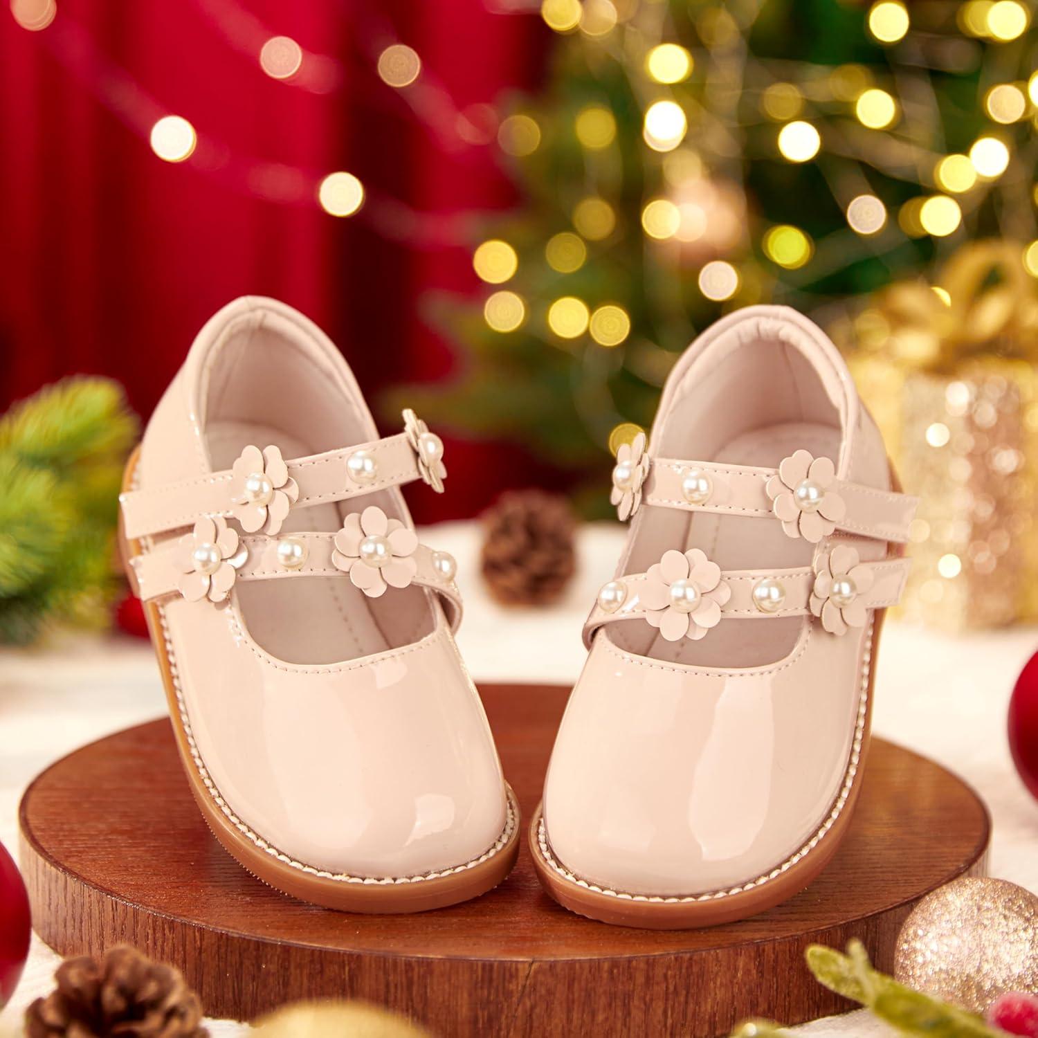 imageKiderence Toddler Little Girls Mary Jane Dress Shoes School Oxford for FlatsCk508 Nude