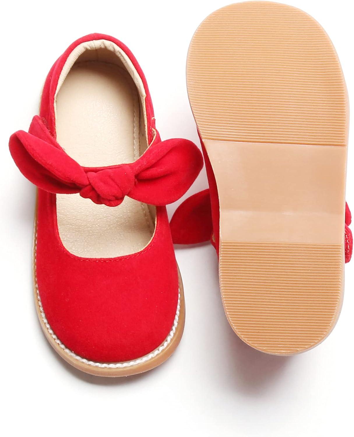 imageKiderence Toddler Little Girls Mary Jane Dress Shoes School Oxford for FlatsCx04 Red