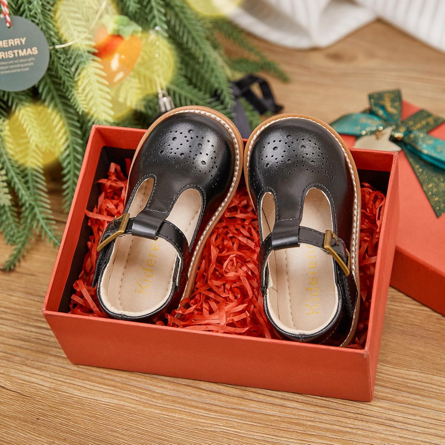 imageKiderence Toddler Little Girls Mary Jane Dress Shoes School Oxford for FlatsF646 Black