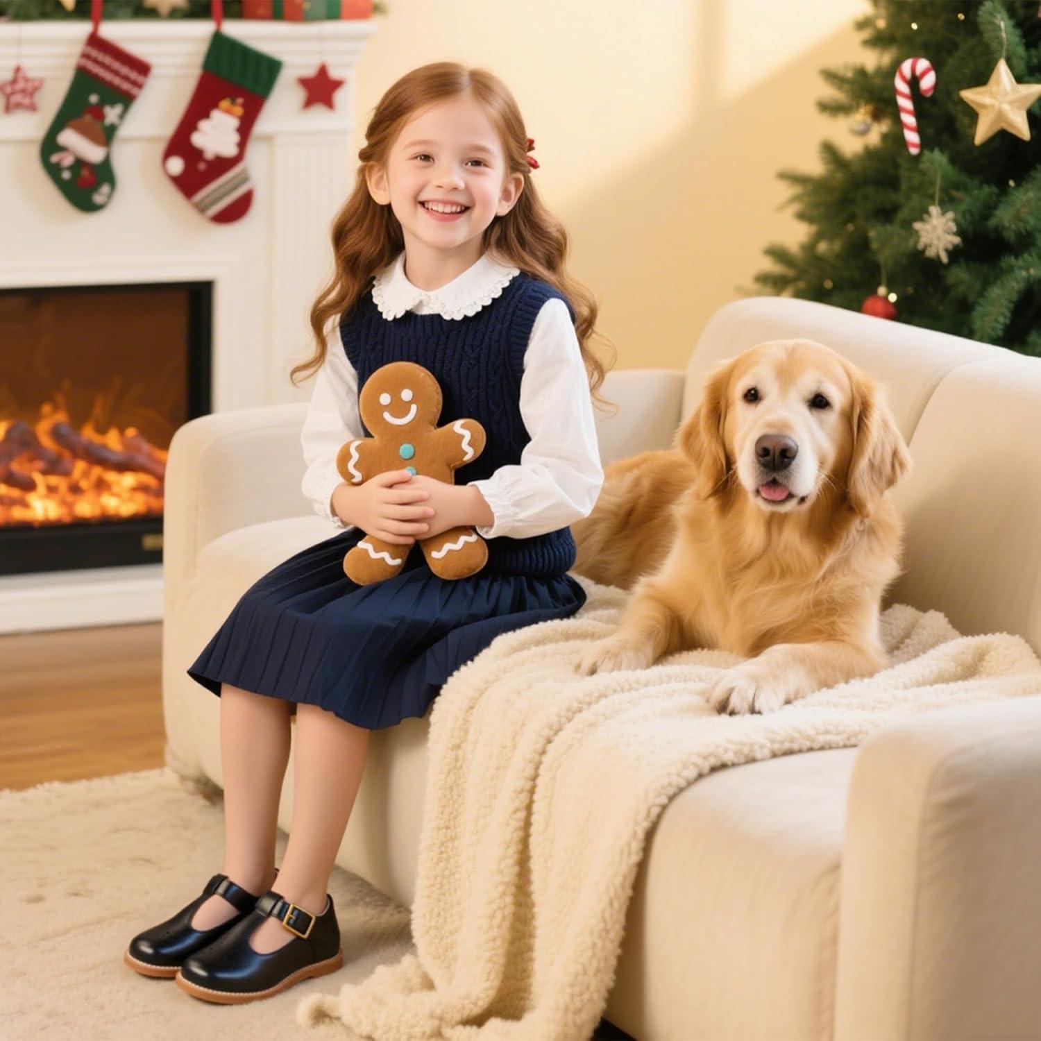 imageKiderence Toddler Little Girls Mary Jane Dress Shoes School Oxford for FlatsF646 Black