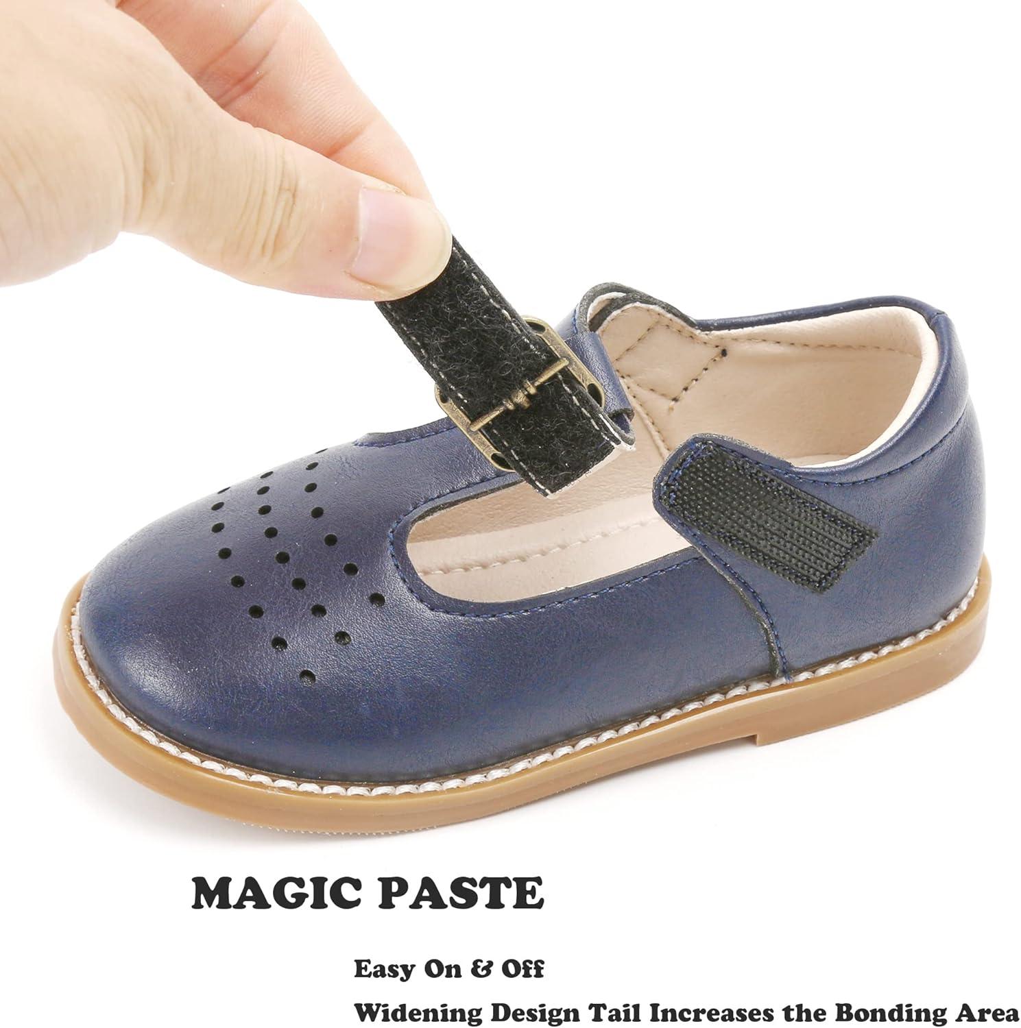 imageKiderence Toddler Little Girls Mary Jane Dress Shoes School Oxford for FlatsF672 Navy Blue