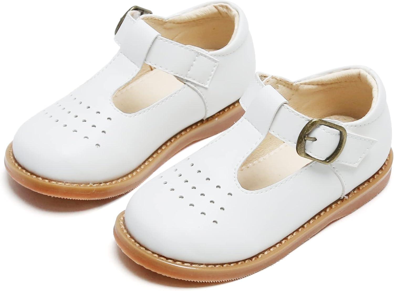 imageKiderence Toddler Little Girls Mary Jane Dress Shoes School Oxford for FlatsF672 White