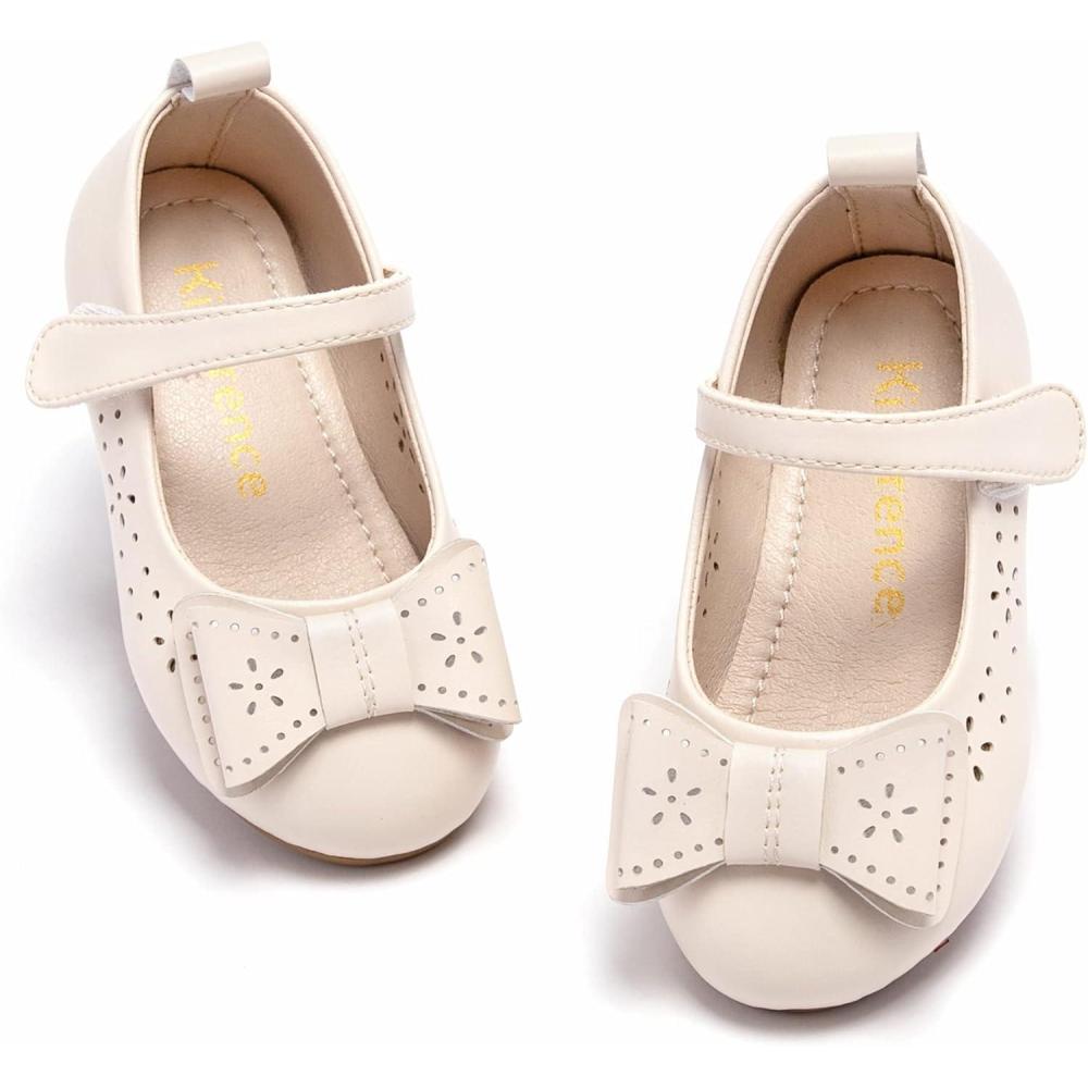 imageKiderence Little Toddler Girls Dress Shoes Ballerina Ballet Flats Kids Mary JanesCk201 Off White
