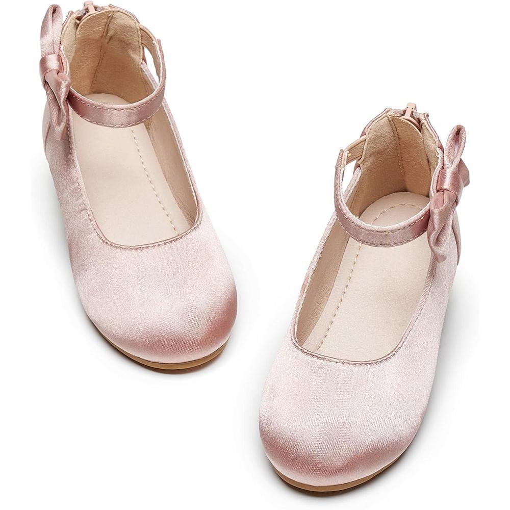 imageKiderence Toddler Girls Dress Shoes Little Kids Mary Janes Ballet Flats ToddlerCk604 Pink