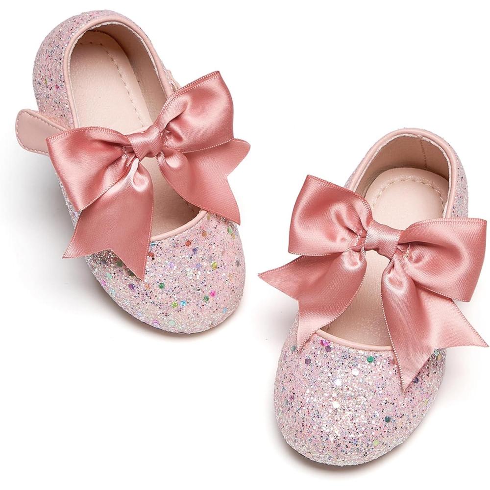 imageKiderence Toddler Girls Dress Shoes Little Kids Mary Janes Ballet Flats ToddlerCk923 Pink