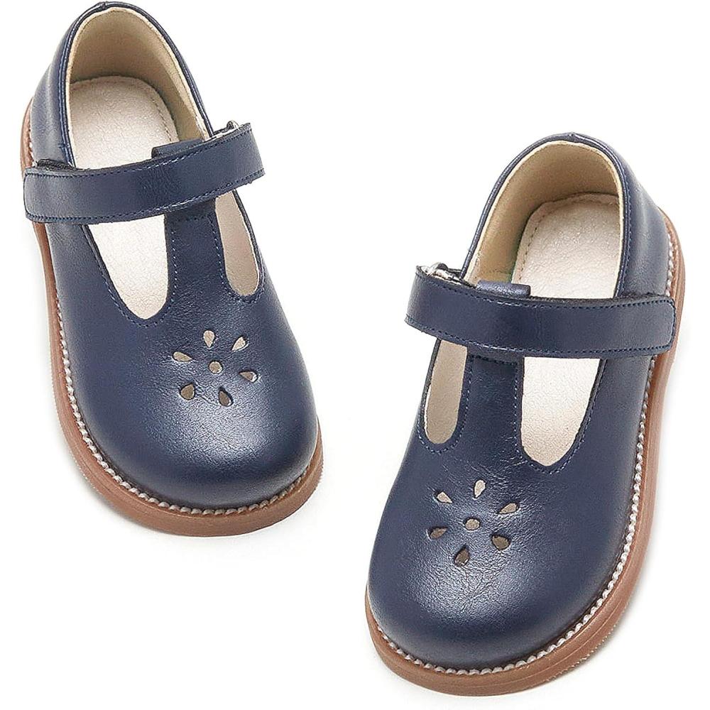 imageKiderence Toddler Girls Mary Jane Dress Shoes Little Girls School Oxford FlatsCk391 Blue