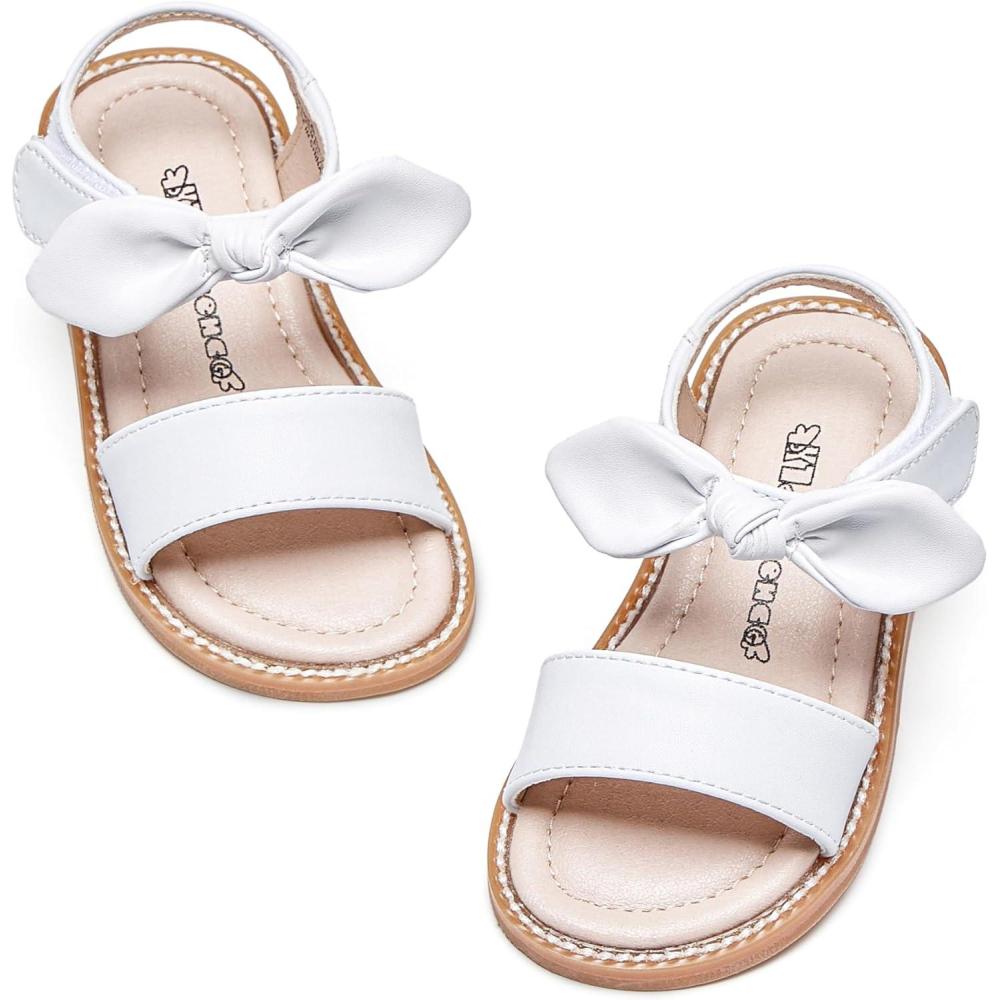 imageKiderence Toddler Girls Sandals Little Girls Kids Shoes Girls Sandals ToddlerCk303 White