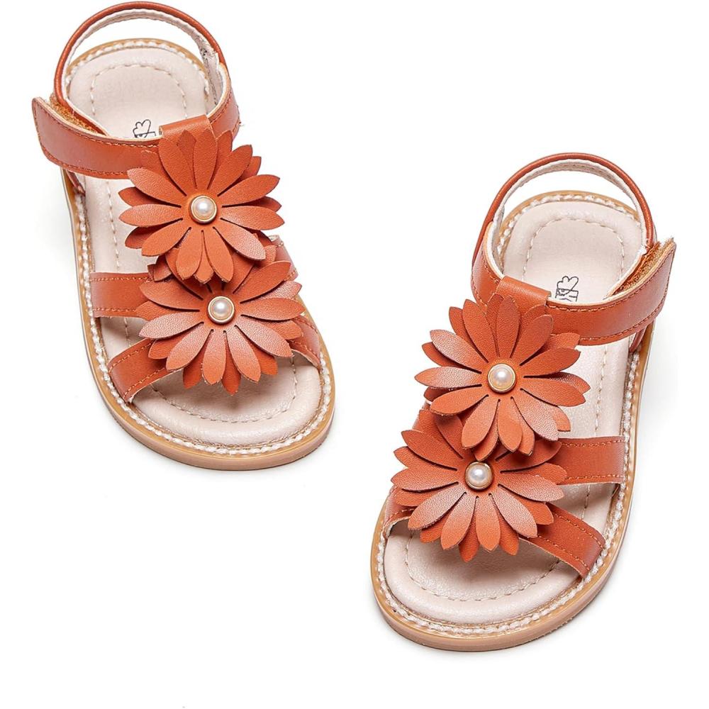imageKiderence Toddler Girls Sandals Little Girls Kids Shoes Girls Sandals ToddlerCk305 Brown