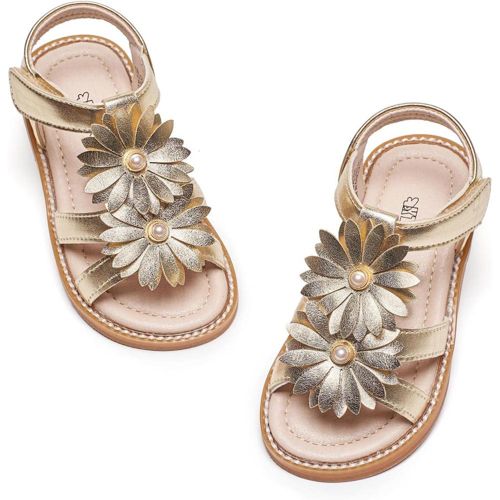 imageKiderence Toddler Girls Sandals Little Girls Kids Shoes Girls Sandals ToddlerCk305 Gold