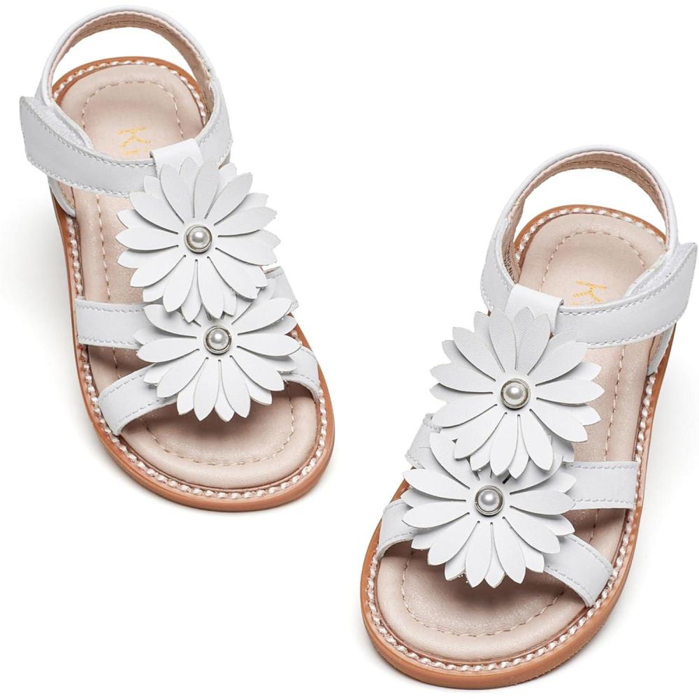 imageKiderence Toddler Girls Sandals Little Girls Kids Shoes Girls Sandals ToddlerCk305 White
