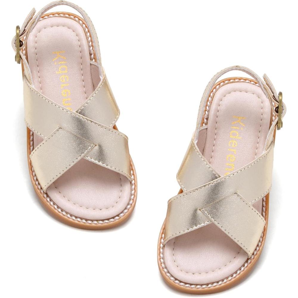 imageKiderence Toddler Girls Sandals Little Girls Kids Shoes Girls Sandals ToddlerCk932 Gold