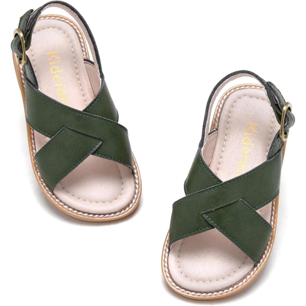 imageKiderence Toddler Girls Sandals Little Girls Kids Shoes Girls Sandals ToddlerCk932 Green