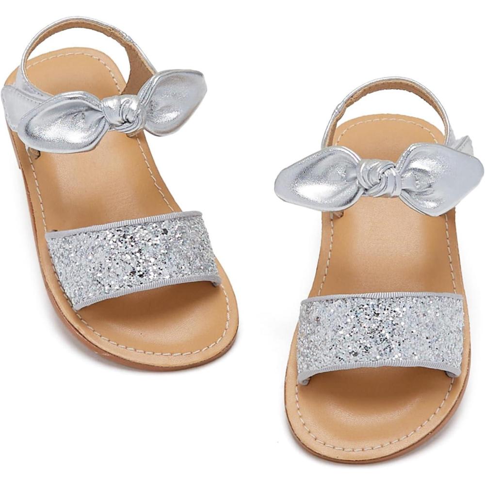 imageKiderence Toddler Girls Sandals Little Girls Kids Shoes Girls Sandals ToddlerCk956 Silver