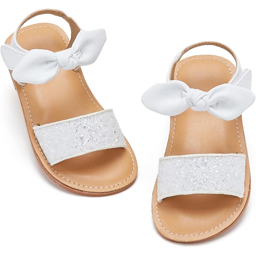 imageKiderence Toddler Girls Sandals Little Girls Kids Shoes Girls Sandals ToddlerCk956 White
