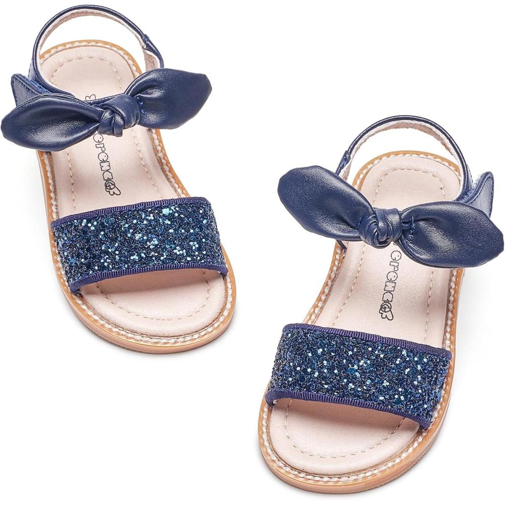 imageKiderence Toddler Girls Sandals Little Girls Kids Summer Shoes Toddler SandalsCk301 Blue