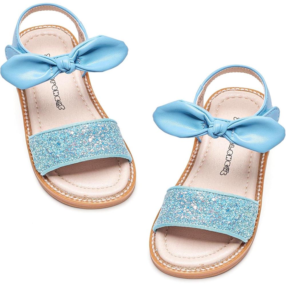 imageKiderence Toddler Girls Sandals Little Girls Kids Summer Shoes Toddler SandalsCk301 Light Blue